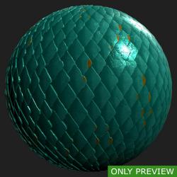 PBR Texture of Snake Skin